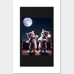 Adorable Cat Illustration- Modern Digital Art Posters and Art